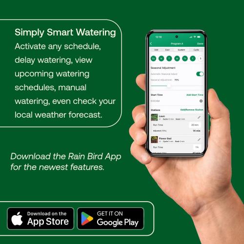 Rain Bird LNK2 Smart WiFi Module (2nd Generation), Compatible with TRU Rain Bird Irrigation Timers and ESP-LXIVM, ESP-ME, ESP ME3, ESP-TM2, LXME2, RZXe Controllers Made After 11/2/16