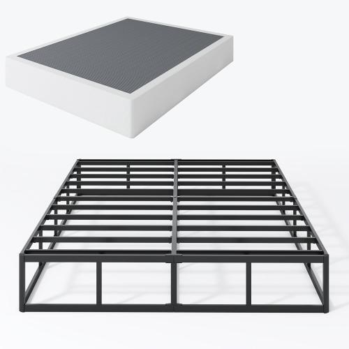 Queen Box Spring 9 Inch Box Spring High Profile Metal Box Springs with Fabric Cover, Easy Assembly, 3000 Lbs Max Weight Capacity