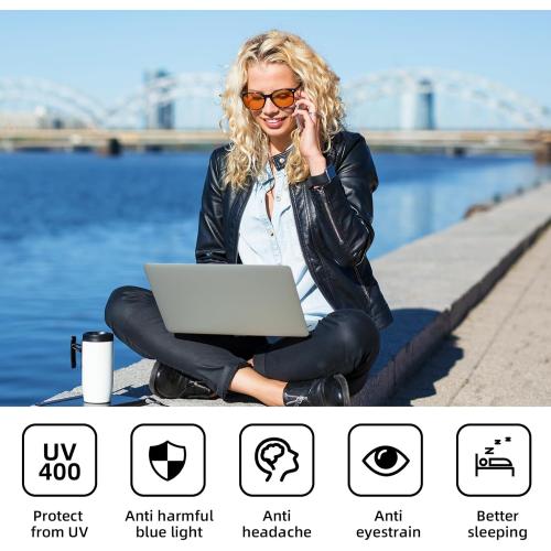 Okany Blue Light Blocking Glasses Gaming Computer Glasses Powerful Professional Screen Filter