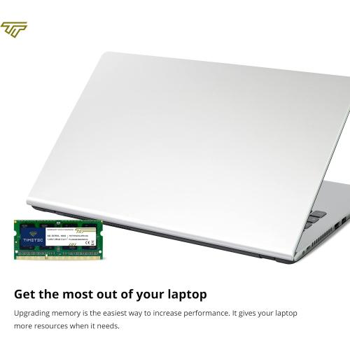 Timetec 16GB KIT(2x8GB) DDR3L/DDR3 1600MHz(DDR3L-1600) PC3L-12800 Non-ECC Unbuffered 1.35V/1.5V CL11 2Rx8 Dual Rank 204 Pin SODIMM Laptop Notebook RAM