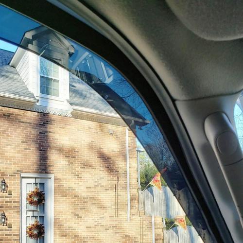 CL4P01 Side Window Wind Deflector,4pcs Outside Mount Tape-On Nice Shade Sun Rain Guards Set,Window Visor fit for 2010-2016 Cadillac SRX