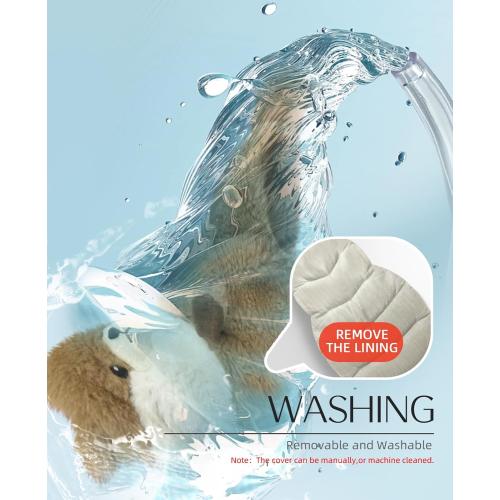 Microwave Heating Pad for Cramps Pain Relief, 15 * 8 Cozy Plush Microwavable Heating Pads for Back, Neck Shoulder, Cute Otter Microwave Stuffed Animal with Washable Cover,Unscented