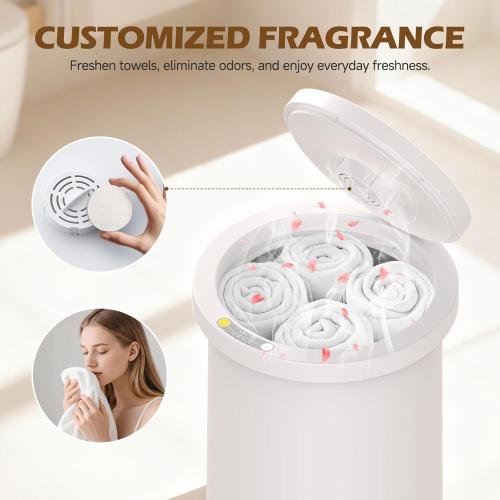 Large Towel Warmer for Bathroom – Fast Heating Blanket Warmer, Fits Two 40 x 70 Oversized Towels, Blankets & Bathrobes, Auto Shut-Off, Hot Towel Warmer Bucket for Home SPA, Ideal