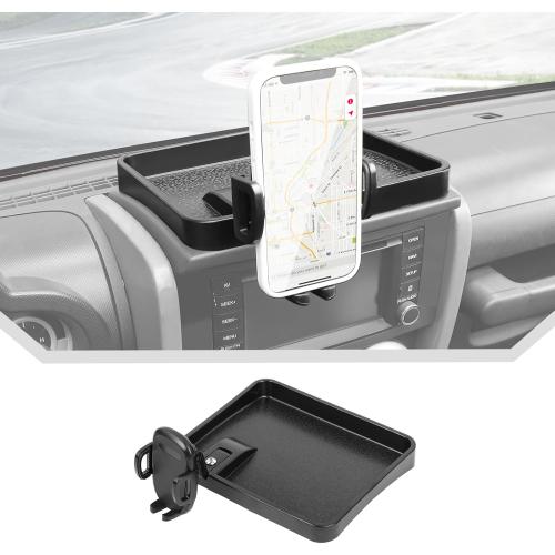 JeCar for JK Phone Holder Mount Center Console Dash Tray Storage Organizer for 2007-2010 Jeep Wrangler JK JKU
