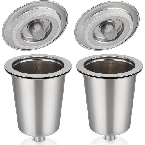 Reusable Stainless Steel Filter Cup for Cuisinart, Compatible with Cuisinart #SS-RFC HomeBarista Reusable Filter Cup (2 Pack)