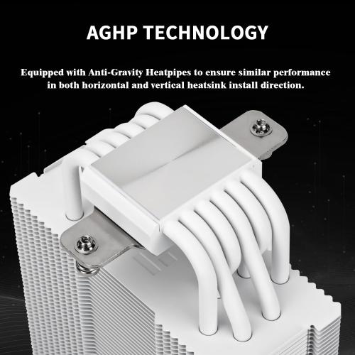 Thermalright Burst Assassin 120 Vision White CPU Cooler, 2.4inch IPS Display LCD Screen with 320x240 Resolution,Computer High Performance Radiator,for LGA1851/1700 and AM4/AM5,156mm High CPU Cooling