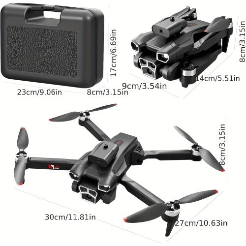 S151 Drone with Camera, Electrically Adjustable Three Camera, Built-In Optical Flow Positioning, Four-Sided Obstacle Avoidance, Suitable For Beginners, Christmas, Halloween, And Thanksgiving Gifts