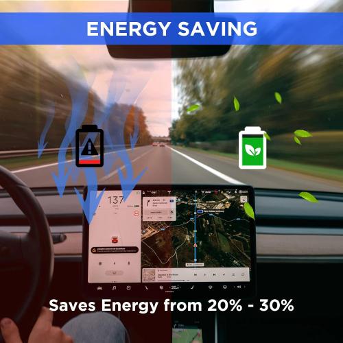 Foldable Sunshade Sunroof Window Shade Accessories Fit for Tesla Model Y 2020-2023, with UV/Heat Insulation Film