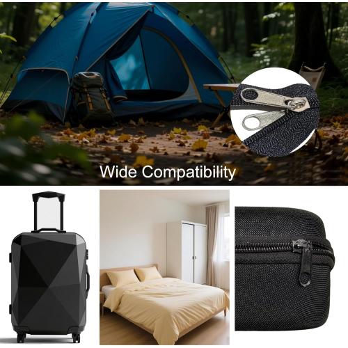 254 Pcs Zipper Repair Kit with Case Include Zipper Replacement and Pull, Universal Zippers Replacement kit for Cloting, Jackets, Coat, Boot, Backpack, Purse and Outdoor Gear
