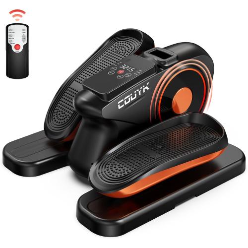 Under Desk Elliptical Machine,Electric Ellipse Leg Exerciser for Seniors Adults,Quite Portable with Display Monitor,Non-Slip Foot Straps and Remote Control and 12 Adjustable Speeds