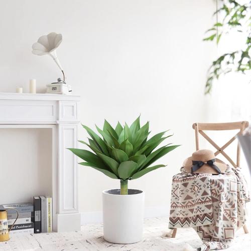 28 inch Artificial Agave Plants, Large Size Fake Succulent Plant, Faux Succulents Stems for Outdoor Indoor Home Decor (Set of 2)