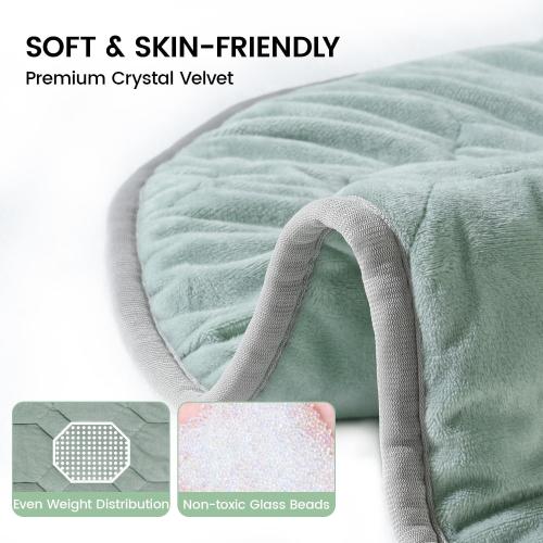 immtree Weighted Heating Pad for Period Cramps, 29 x 24 Extra Large Electric Heated Pads 5 lbs, Back Shoulder Knee Abdomen Pain Relief, Soft Warm Heavy Lap Blanket, Christmas Gifts, Grey Green