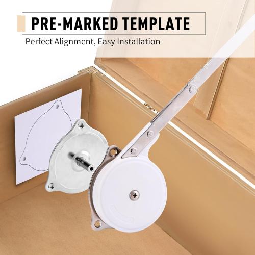 2 Pack | Toys Box Hinges Soft Close - HBL’ Lid Support Chest Hinges for Wooden Toy Box, Cedar, Storage Trunk & Benches, Made of Zinc Alloy, Safety & Heavy Duty.