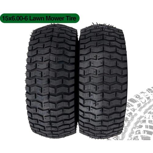 15x6.00-6 Lawn Mower Tire and Wheel Front Tire Compatible with John Deere Craftsman Husqvarna Riding Mowers Lawn Tractors