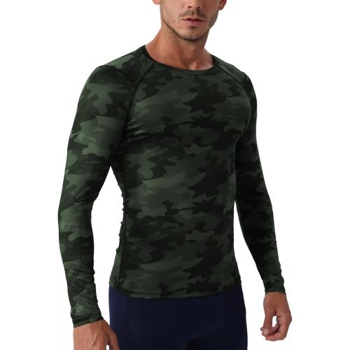 Men's Compression Shirts Long Sleeve Athletic T Shirt Workout Cool Dry Running Tops Gym Undershirts Baselayers 2 Pack