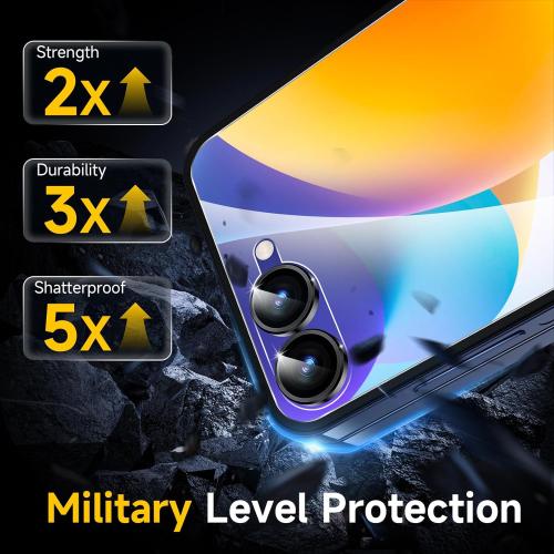 YWXTW EZ Alignment for Samsung Galaxy Z Flip 7 Screen Protector, [Strengthen Crease Test] 4Pcs Inner Soft EPU Film 2Pcs Front Display Tempered Glass 1 Set Camera lens Protector, Anti Scratch