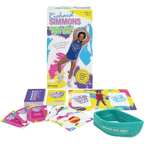 Pressman Richard Simmons: Sweat & Shout Party Game - The Show Off Your Moves & Shimmy Off The Pounds Game