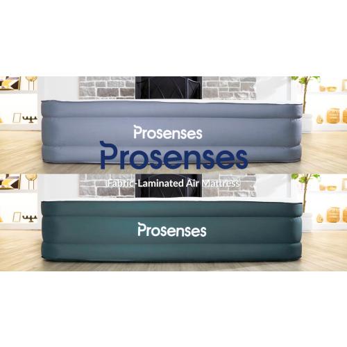 Queen Air Mattress with Built-in Pump 18in, Fabric-Laminated | Anti-Leak Honeycomb Design, 3-Layer Fabric-Laminated Side Walls, 800 LBS Capacity, 3-Min Inflation for Home Guests Camping