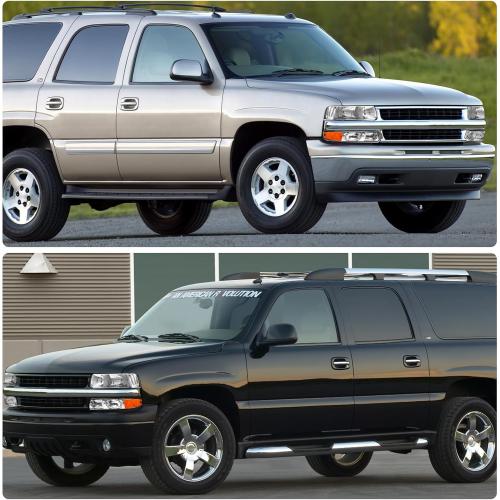 ADCARLIGHTS Headlight Assembly for 1999 2000 2001 2002 Chevy Silverado 1500 2500/1500HD 2500HD 3500/2000-2006 Tahoe/Suburban Chrome Housing Amber Reflector Pair