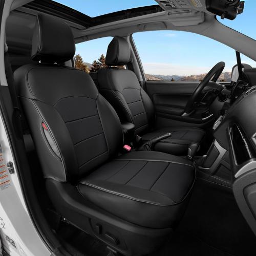 Ranaya Custom Fit Seat Covers for Subaru Forester 2019–2024 (2.5i, Premium, Sport, Limited, Touring) & 2022–2026 Wilderness, Full Set Front & Rear, Waterproof Leatherette, Pet & Kid Friendly (Black)