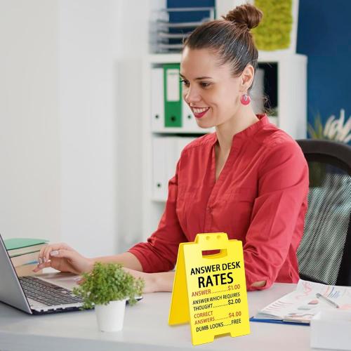 Employee Appreciation Gifts Funny Office Cubicle Decor Answer Desk Rates Desk Sign Team Office Gag Gifts for Coworker Teammate Employee Boss Manager