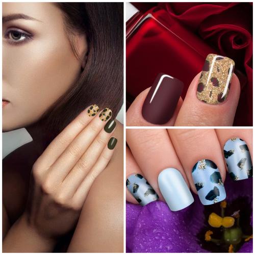 SILPECWEE 20 Sheets Full Nail Wraps Glitter Nail Polish Strips for Women Gel Nail Strips Zodiac Foil Sheets Self Adhesive Nail Polish Stickers Fingernail Sticker Nails Manicure Kit with 1pc Nail File