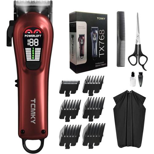 TCMKY Hair Clippers for Men Barber Clippers Rechargeable Hair Trimmer Kit