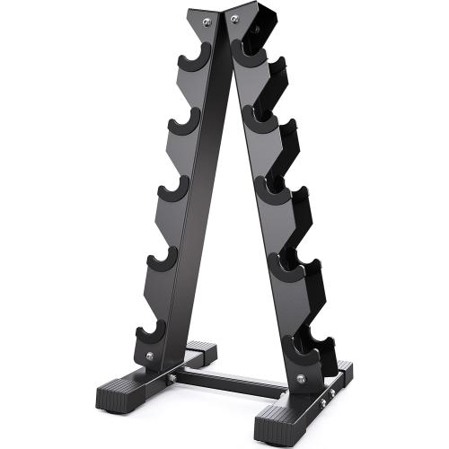 Dumbbell Rack Stand Only, Weight Rack for Dumbbells Compact A-Frame Home Gym Space Saver (480/800 LBS Weight Capacity, 2025 New Version)