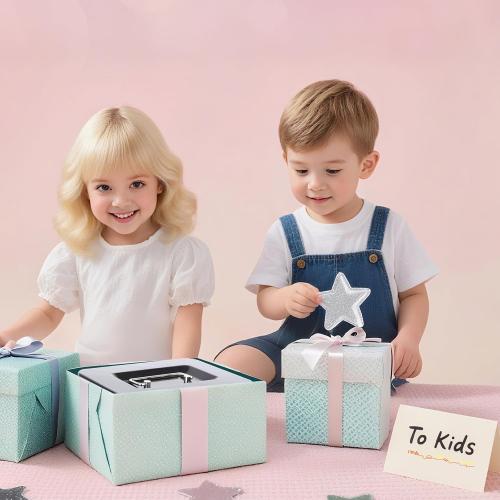 KYODOLED Cash Box with Combination Lock Safe Metal Money Box with Money Tray for Security Lock Box 7.87x 6.30x 3.35 Black