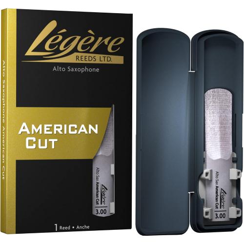 Légère Reeds - Alto Saxophone Reed, American Cut, Strength 3.00 (ASA3.00) - Premium Synthetic Woodwind Reed