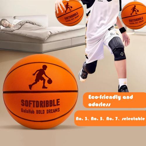 Silent Basketball Airless Indoor Training Ball 2026 New Upgraded Soft Foam Noiseless Basketball | Soundless Ball for Indoor Training and Quiet Dribbling | Gift for Sport Lover