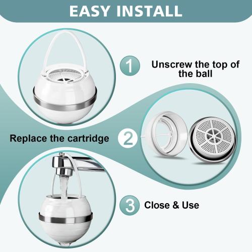 Bath Filter for Tub - Bathtub Water Filter for Softer Skin & Hair, 8 Stages Hotel Grade Filtration Bath Water Filter,2,500 Gal of Filtration, BPA Free, Easy to Install