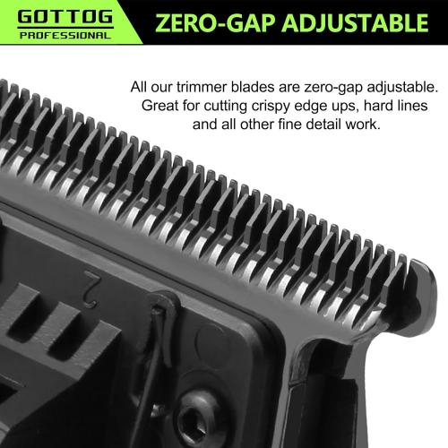FX707BL Replacement Blades for All FX787 & FX726 Trimmers, GOTTOG FXBLUE Zero-Gapped Replacement Blades Compatible with BaByli*s* Trimmer Blades (FX707BL) - Blue