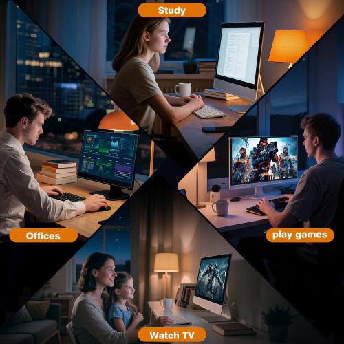 Anti Blue Light & Anti Glare Screen Protector,23-24 Inch Monitor Screen Protector for Eyes Strain,Hanging Computer Screen Blue Light Blocker for LCD TV PC Monitors(1 Pack: 23-24 Diagonal)
