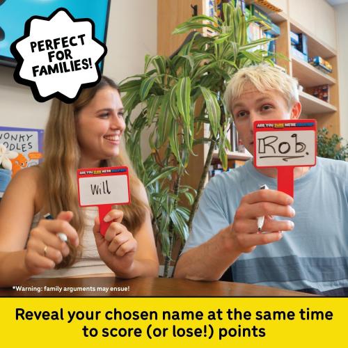 Lucky Egg are You Sure We’re Related? – Hilarious Family Games for Kids and Adults | Board Game with 200 Cards, Paddles & Spinner | Party Games for Family Game Night for 8  | 2–8 Players