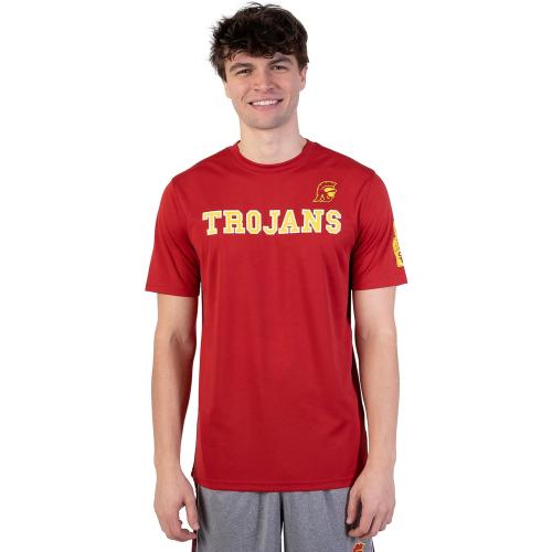 Ultra Game NCAA Mens NCAA Official Short Sleeve Polo Shirt with Letter Print