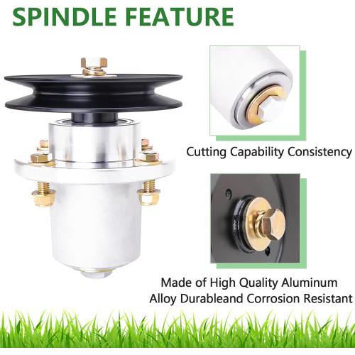 48 037-2000-00 Bad Boy Mower Deck Spindle Assembly Fit for Bad Boy 48 inch Decks MZ 48 MZ Magnum 48 inch Includes 3 Spindle 037-2050-00 3 Blade 038-4826-00 3 Pulley 033-4820-00 Mower Spindle Parts