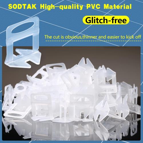 Tile Leveling System 1/8 Spacers Tile Leveler Clips DIY Tile Leveler Spacers 9000 Pcs and Tools Harden Rubber Mallet Hammer 16 oz for Professional Ceramic Tile and Stone Installation