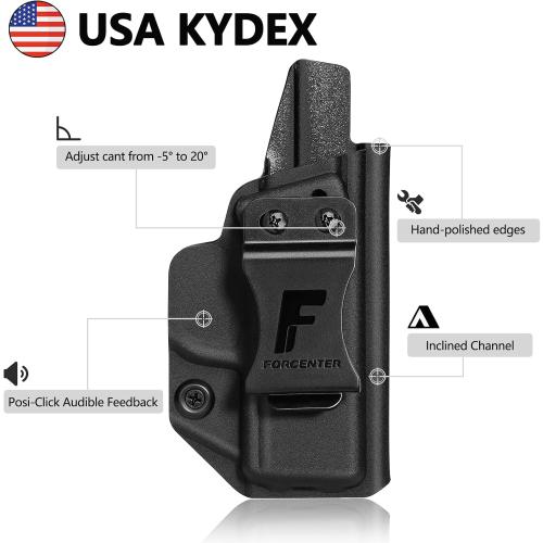 Springfield xds 9mm Holster,Springfield Hellcat Holster, kydex Holder Adj. Cant Retention | Right-Hand Draw