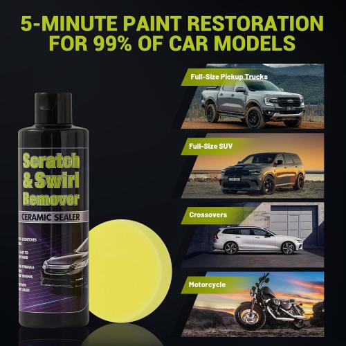 Compound Paint Restorer with Applicator Pad, add Gloss ＆ Shine