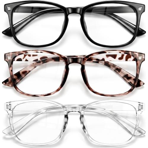 Gaoye Blue Light Glasses for Women - 3 Pack | Computer Glasses, Blue Light Blocking, Stylish Eyewear Frame Accessories