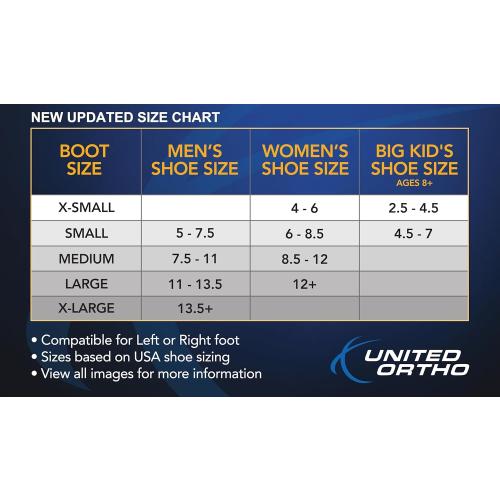 United Ortho Air Cam Walker Fracture Boot, Medium, Black
