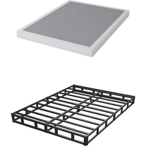 3 Inch Queen Size Box Spring, Low Profile Box Spring for Queen Bed,Heavy Duty Mattress Foundation, Metal Bed Base,Easy Assembly/Noise Free