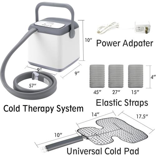 Cold Therapy System, Including a Large Shoulder Pad, Programable Ice Therapy Machine, Post-Surgery Continuous Cryotherapy Cold Pack