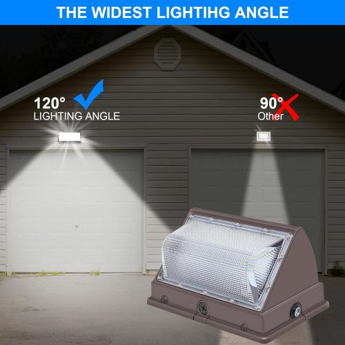 120W LED Wall Pack Lights Dusk to Dawn with Photocell, 15000 LM 5000K Super Bright Outdoor Wall Packs, Commercial IP65 Waterproof Outside Security Lighting (4 Pack)
