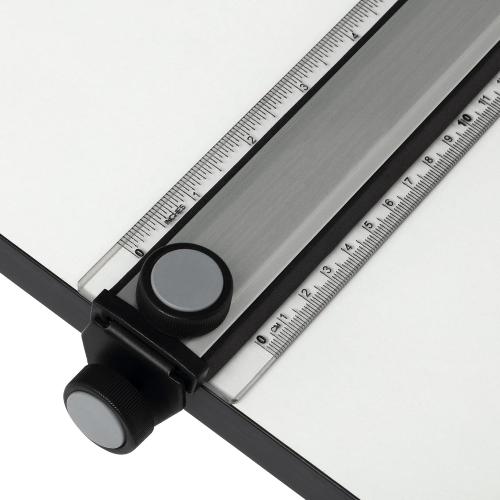 Acurit Multi-Angled 20”x26” PXB Drawing Board for Artists and Designers - Portable Tabletop Workspace, Drawing, Sketching, Drafting, Painting - Portable Laminated Surface w/Ruler & Parallel Motion Bar