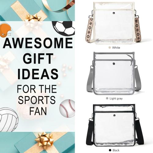 Bluome Clear Bag for Stadium Events 12 x6 x12, Clear Crossbody Purses for Women Concerts Stadium Approved Work Beach