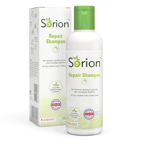Sorion Shampoo - Psoriasis and Eczema Scalp Care with Coconut oil, Neem and Curcuma (200 ml) by Sorion
