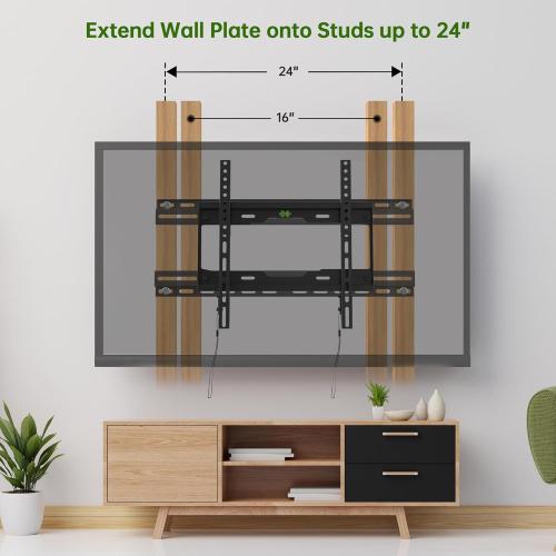 USX MOUNT TV Mount Extension Bracket for Televison Wall Plate, Fitting 16-24 inch Wood Stud and Easy for TV Centering, Max Loading Capacity 154LBS, XAS702