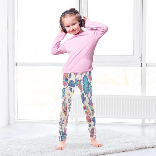 Girls Leggings Soft Comfortable Kids Pants for Yoga Dance Workout Toddler Teens Size 4-10T